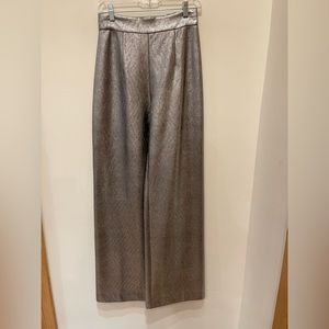 Silver gold pant with elastic band